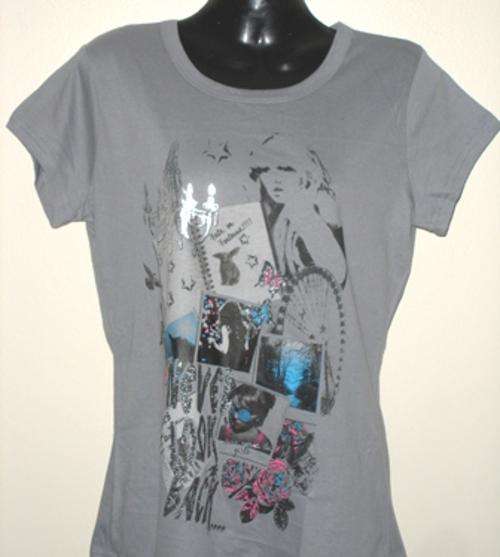 Gorgeous Grey Printed T Shirt  (Size 34)