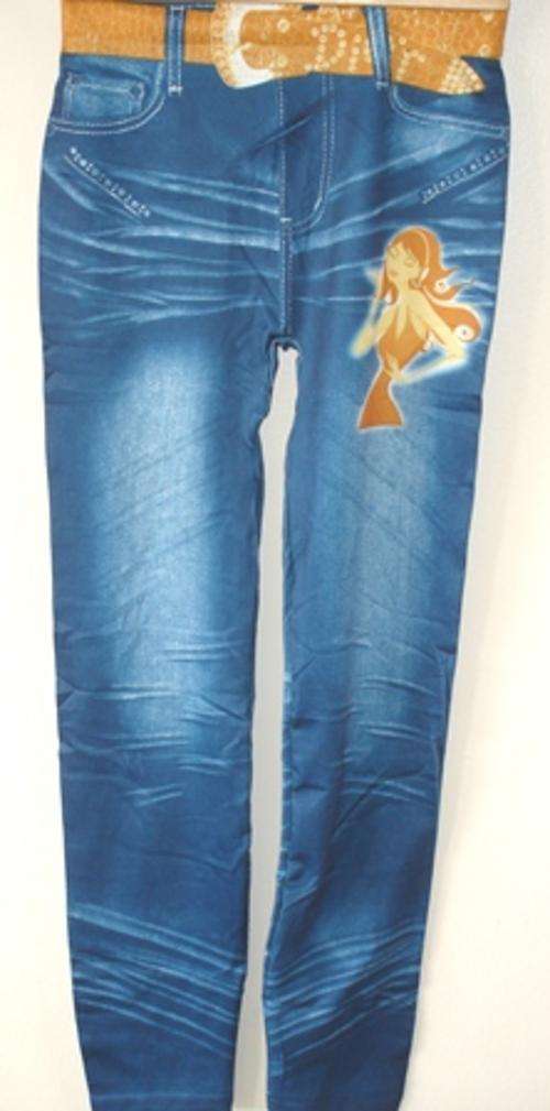 Sexy Blue Printed Tights (One Size)