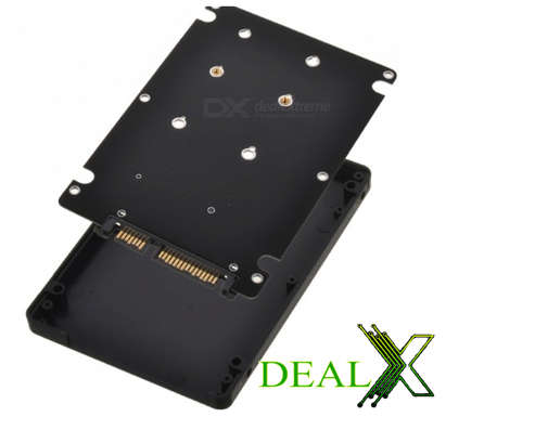 Mini PCI-E SATA mSATA SSD Hard Drive Enclosure, 2.5 Inches SATA 3.0 Converter Card
