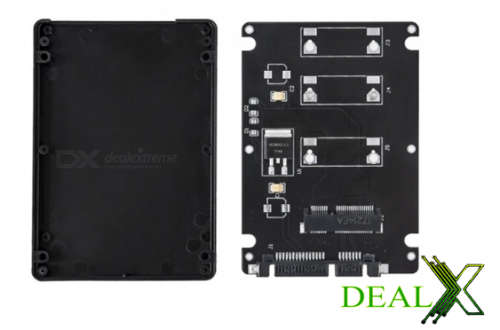 Mini PCI-E SATA mSATA SSD Hard Drive Enclosure, 2.5 Inches SATA 3.0 Converter Card
