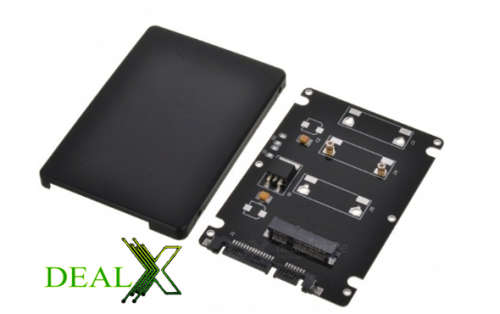 Mini PCI-E SATA mSATA SSD Hard Drive Enclosure, 2.5 Inches SATA 3.0 Converter Card