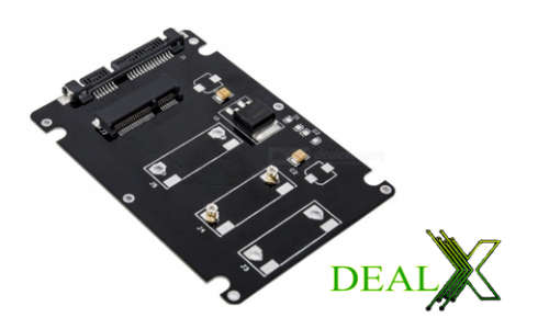 Mini PCI-E SATA mSATA SSD Hard Drive Enclosure, 2.5 Inches SATA 3.0 Converter Card