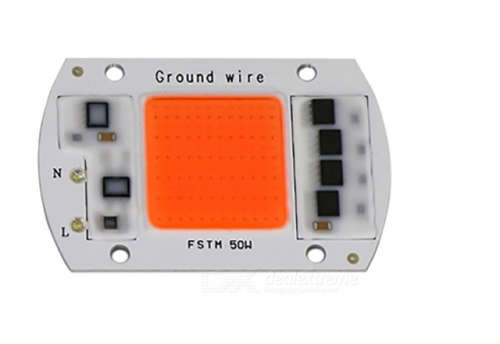 Portable 50W AC220V LED Grow Chip with Full Spectrum 380nm-840nm for Indoor LED Grow Light