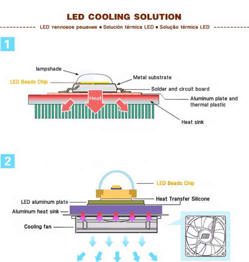 Portable 50W AC220V LED Grow Chip with Full Spectrum 380nm-840nm for Indoor LED Grow Light