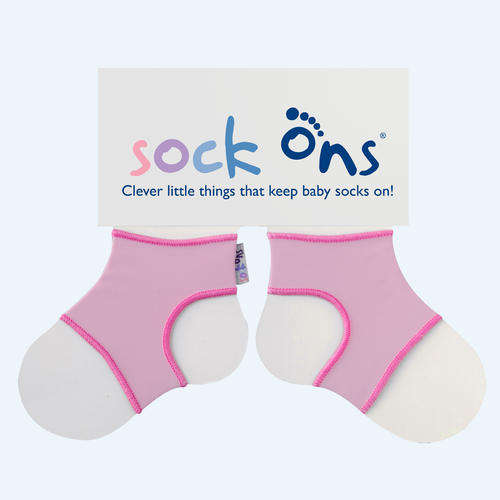 Pink Sock Ons! Clever Little Things That Keep Baby's Socks On!! 0-6months