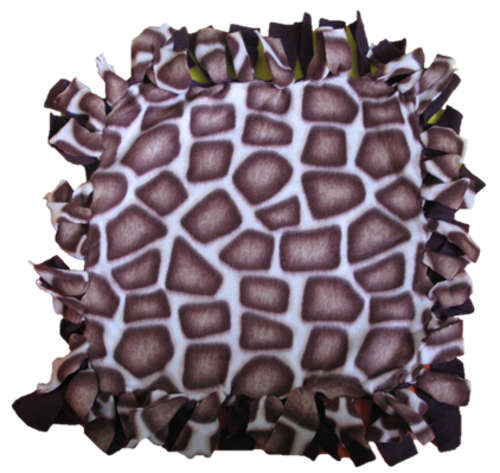 TIED FLEECE BUGGY/PRAM BLANKET