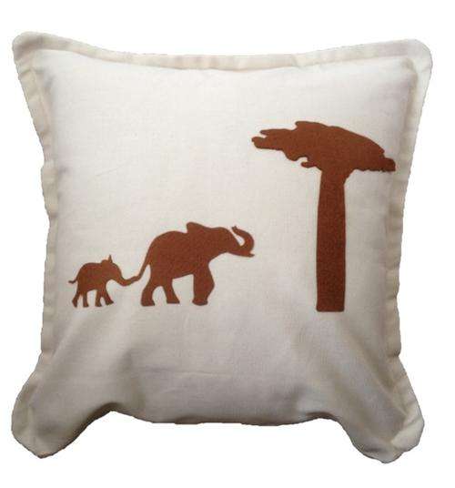 African Elephants Cushion Cover