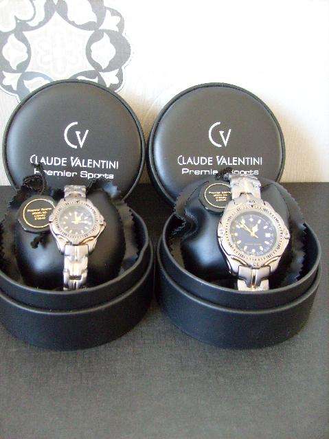 Ladies & Gents Claude Valentini Premier Sports Watches - NO RESERVE!!