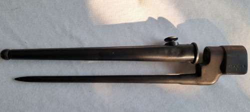 303 Rifle Bayonet pair Black and Chrome