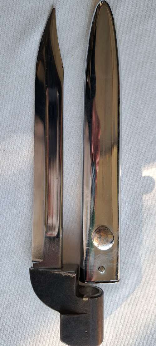 303 Rifle Bayonet pair Black and Chrome