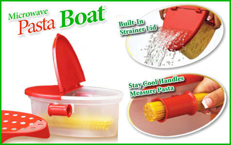 Pasta Boat Makes Perfect Noodles in the Microwave