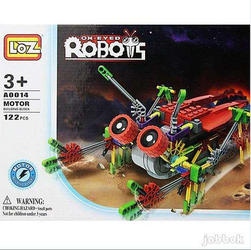 MOTORIZED OX-EYED MOVING BUILDING BLOCK CRAWLER