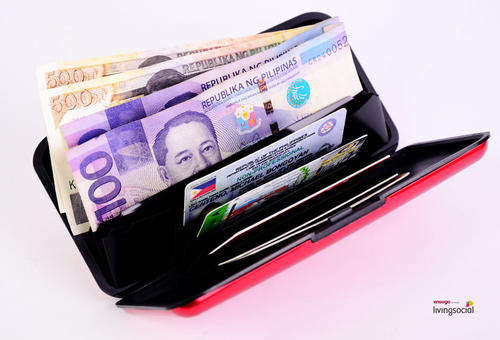 Large Size Aluma Wallet with Pen Holder and Mirror