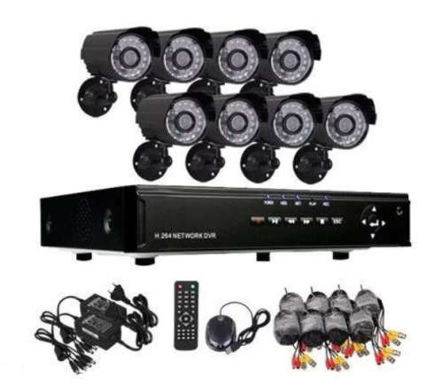 8 Camera Cctv Security Recording System With Internet & 3G Phone Viewing HDMI DVR
