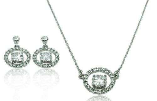 Drop Design Bling Set with Swarovski Elements