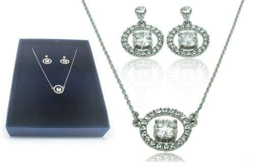 Drop Design Bling Set with Swarovski Elements