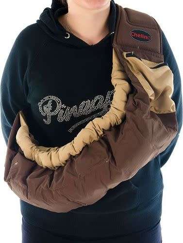 Chelino Multi-Position Padded Baby Sling / Carrier - Brown / Beige - 2 on Auction