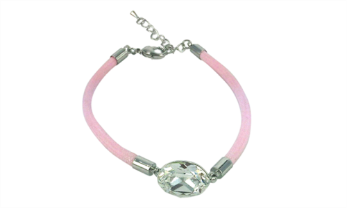 Pink Swarovski Inspired Crystal Bracelet - 2 sets on auction