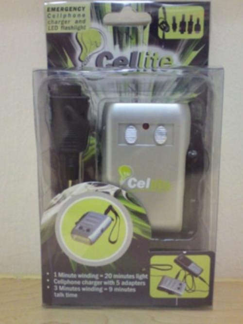 Cellite Emergency Cell phone Charger with 5 adapters and LED Flashlight