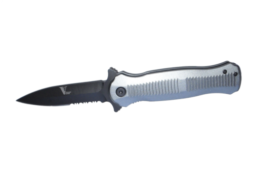 Gray Tactical Flick Knife