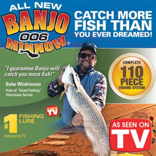 Banjo 006 Minnow 110-Piece lures Fishing System