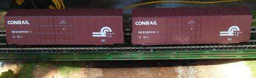 HO 50' train boxcars