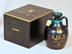 QE2 Ceramic Jug Flagon Malt Whiskey , 12 y.o.