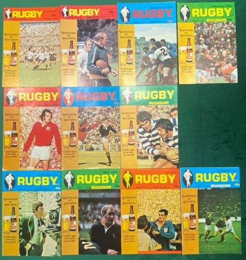 1974 Rugby magazines - bundle of magazines