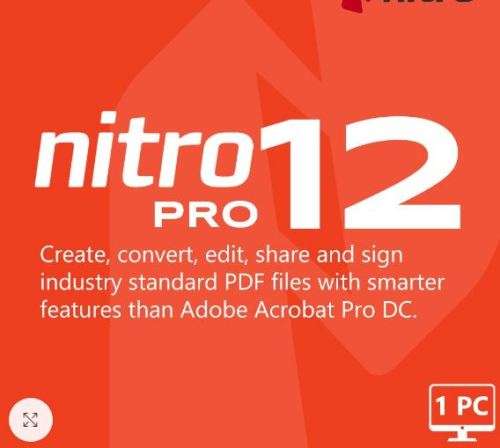 NITRO PRO PDF 12 (32/64 Bit) + Product Key - create, convert, edit, sign (download links via email)
