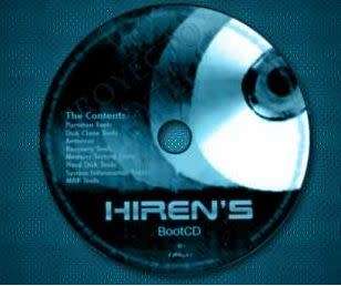 HIREN BOOT UP REPAIR & PASSWORD DELETION & PARTITION CREATOR