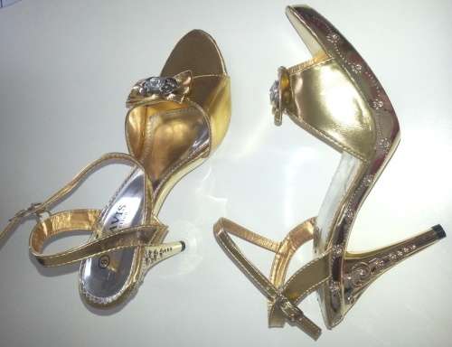 Gold Shoes size 8