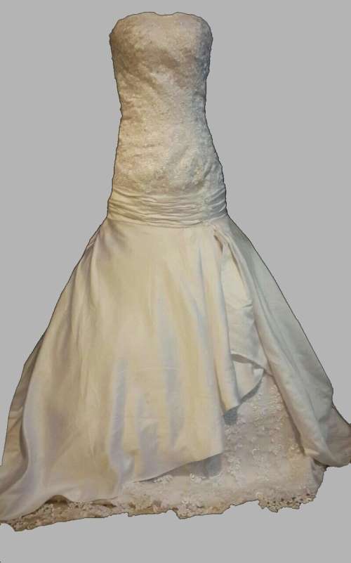 Wedding dress size 8, White