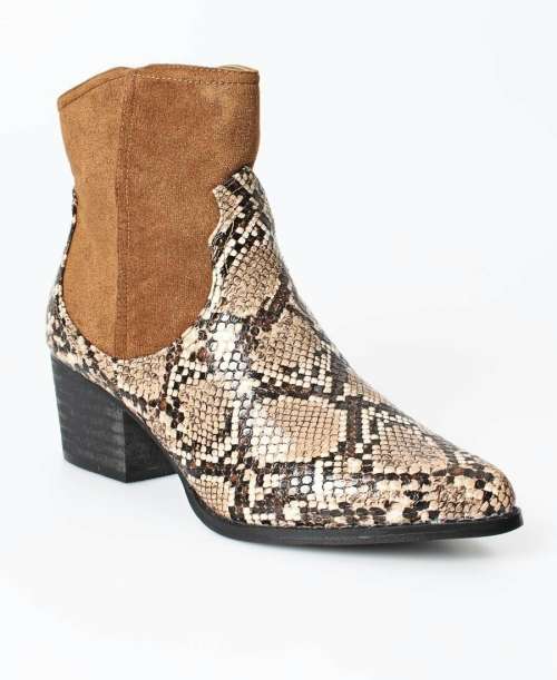 Ladies Ankle Boots Beige