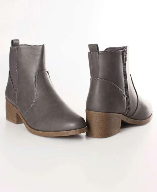 Ladies Ankle Boots Grey