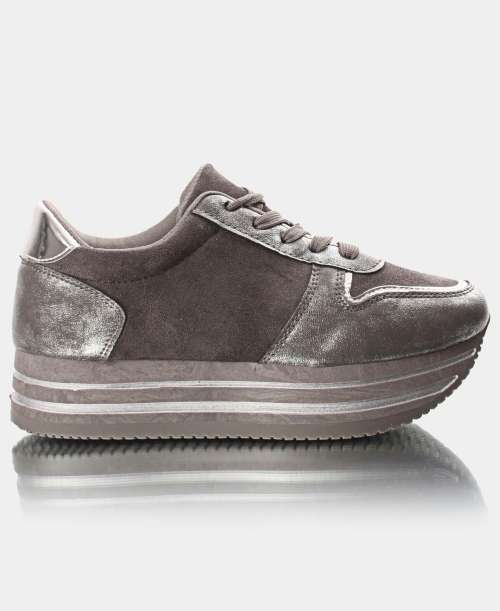 Ladies Rock Micro Sneakers Pewter