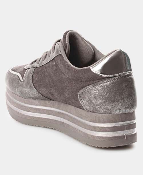 Ladies Rock Micro Sneakers Pewter