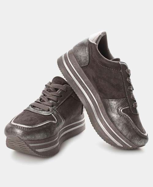 Ladies Rock Micro Sneakers Pewter