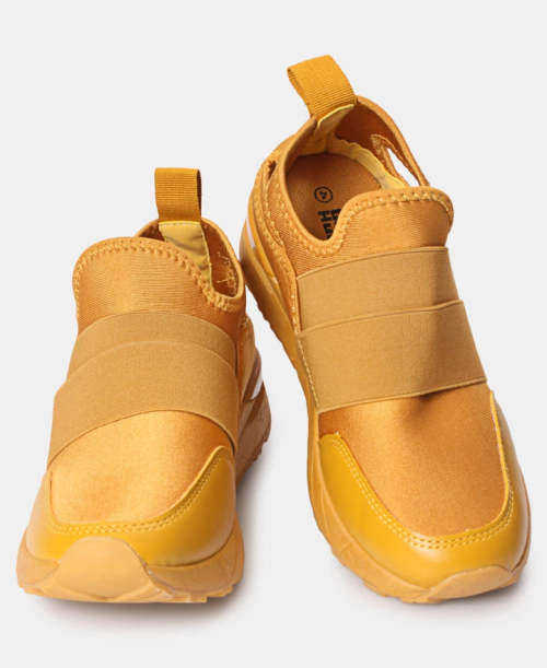 Ladies Casual Sneakers Mustard