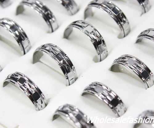 18kgp Double Rings x 5