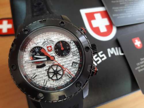 Retail: R16,900 CX Swiss Military Rallye Dakar Racing Chronograph Watch SWISS MADE.