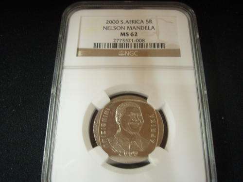 Mandela 2000 R5 MS62 YES , Scarce grade NGC Graded , not many around !!