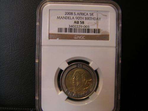 Mandela Birthday AU58 NGC Graded R5 (Econo parcel) Bid per coin to take all 20