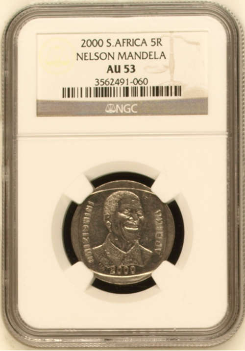 Mandela 2000 AU53 R5 NGC Graded (Low population) Build your complete set