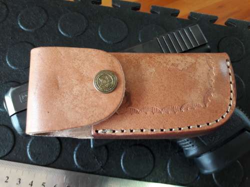 Handmade DAMASCUS  Folding Knife. Please study pictures for detail. Crazy R1 start, No reserve.