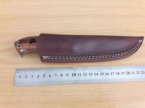 Handmade DAMASCUS Steel Hunting Knife, Wooden handle Scales. NEW DESIGN !!!!!!!