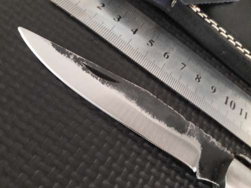 HANDMADE Black Ops, 1095 HIGH Carbon High quality steel folding knife with WOODEN handle scales.