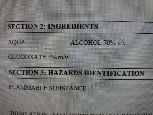 Hand Sanitizer 5LT  - 70% Certified Alcohol. 2 in 1 Waterless Bacterial/Viral Killer & Moisturizer.