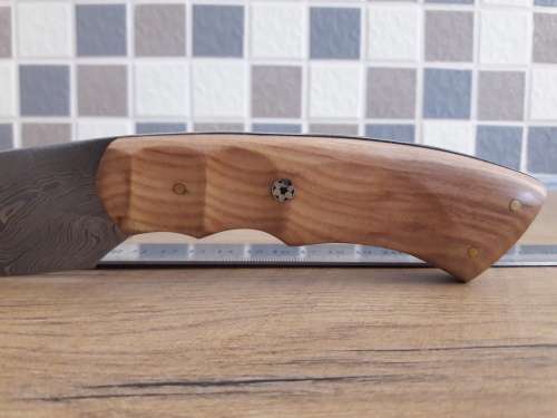 Handmade DAMASCUS Steel Hunting Knife with Wooden handle scales. NEW DESIGN !!!!!