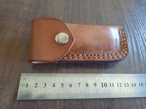 Handmade Damascus steel folding knife with MICARTA handle scales. GREAT GIFT !!!!