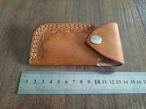 Handmade Damascus steel folding knife with Camel Bone & BULL HORN  handle scales